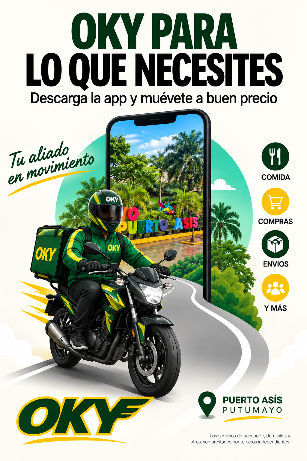 Aplicación móvil OKY Express